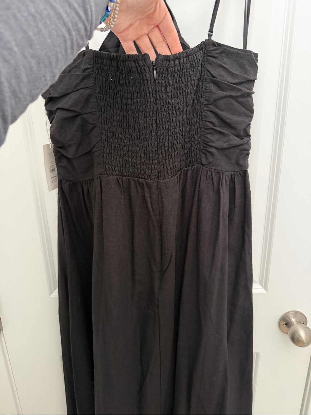 ✨NWT✨ FREE ASSEMBLY Strappy Ruched Midi Cutout Dress - Large - Picture 11 of 11